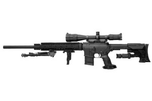 The gun used in the shooting at Newton, Connecticut.